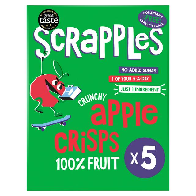 Scrapples 5 x 12g Crunchy Apple Multipack Crisps - gallery image 1