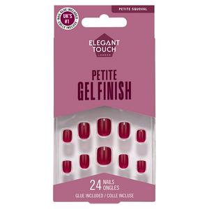 Elegant Touch London Petite Gel Finish Red Rose Nails x24