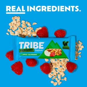 Tribe Wildfarmed Apple + Raspberry Flapjack Bars 3 x 50g - gallery image 2