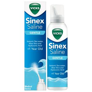 Vicks Saline 120ml 3 in 1 Action Suitable for 1 Year+ Sinex Gentle Nasal Spray