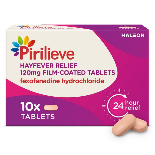 Pirilieve Hayfever Relief Fexofenadine Tablets x10 - gallery image 1