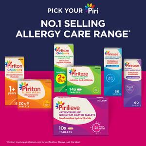 Pirilieve Hayfever Relief Fexofenadine Tablets x10 - gallery image 6