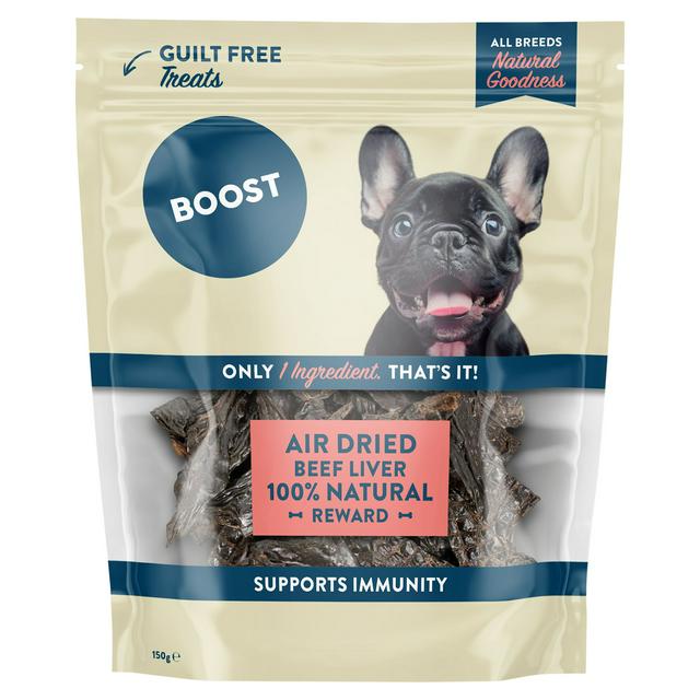 Boost Air Dried Beef Liver Dog Treats 150g - gallery image 1