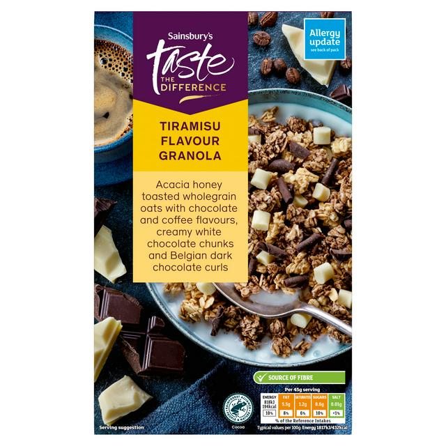 Taste the Difference Sainsbury's Tiramisu Flavour Granola, Taste the Difference 500g