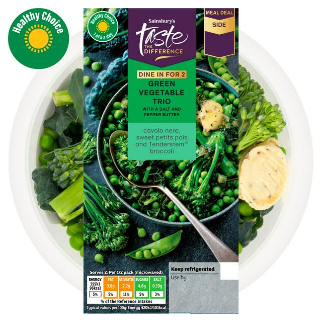 Taste the Difference Sainsbury's Green Vegetable Trio, Taste the Difference 220g