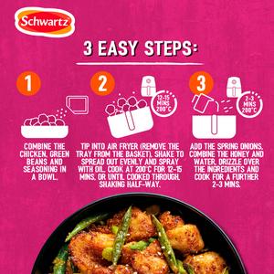 Schwartz Air Fry Honey & Garlic Chicken Recipe Mix 30g - gallery image 3