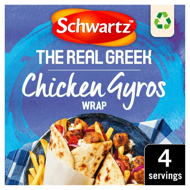 Schwartz the Real Greek Chicken Gyros Wrap Recipe Mix 20g - gallery image 1