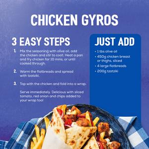 Schwartz the Real Greek Chicken Gyros Wrap Recipe Mix 20g - gallery image 4