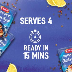 Schwartz the Real Greek Chicken Gyros Wrap Recipe Mix 20g - gallery image 5