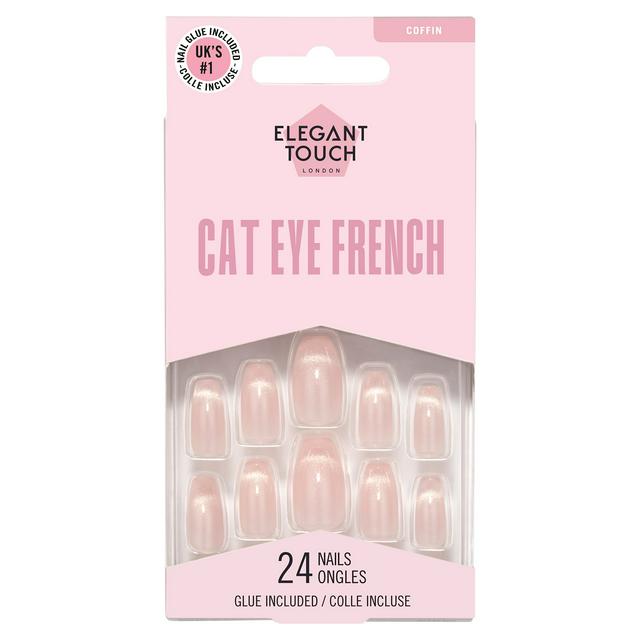 Kit 24 Faux Ongles Roses Pastel Elegant Touch London Jackie - Avec Colle, Neuf Dans Son Emballage