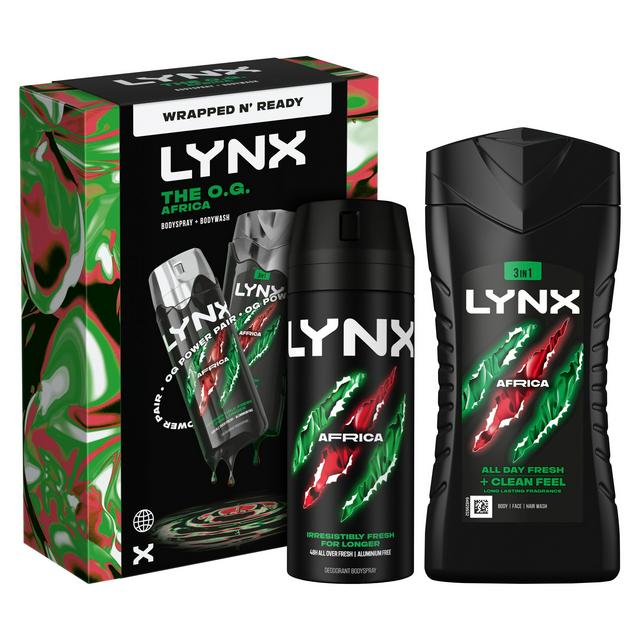 Lynx The O.G. Africa Duo Gift Set for him | Sainsbury's