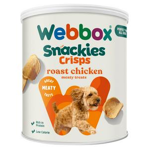 Webbox Snackies Crisps Roast Chicken Meaty Treats for Dogs 35g