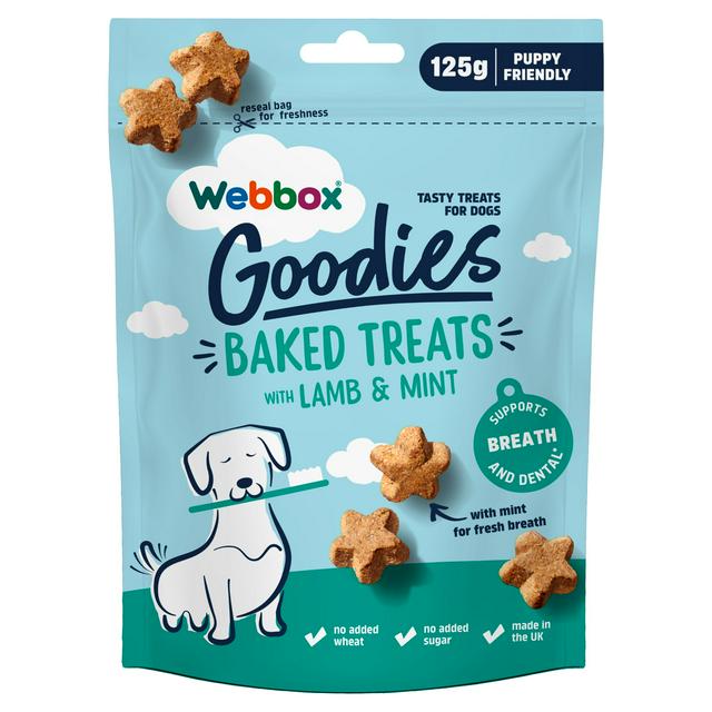 Webbox Goodies Baked Treats with Lamb & Mint for Dogs 125g - gallery image 1