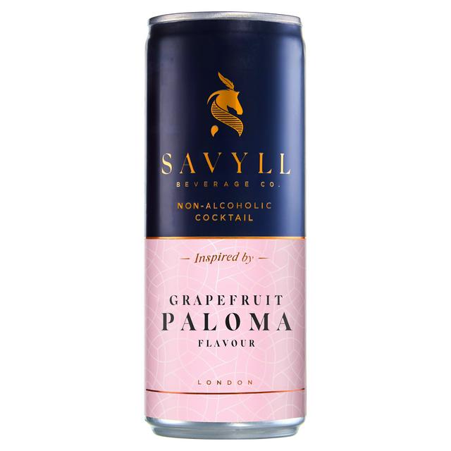 Savyll Beverage Co . 250ml Alcohol Free Grapefruit Paloma Flavour Cocktail Can