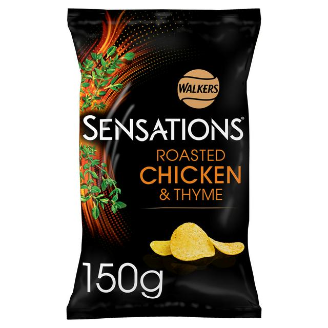 Walkers Sensations Roasted Chicken & Thyme Sharing Crisps 150g - gallery image 1
