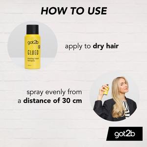 Got2b 100ml Blasting Freeze Hold Travel Glued Hairspray - gallery image 4