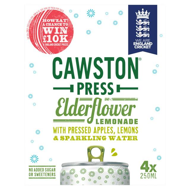 Cawston Press Elderflower Lemonade 4 x 250ml - gallery image 1