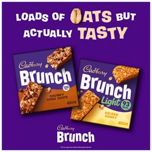 Cadbury Brunch 4 x 28g Oats Chocolate Chip Multipack Cereal Bars - gallery image 2
