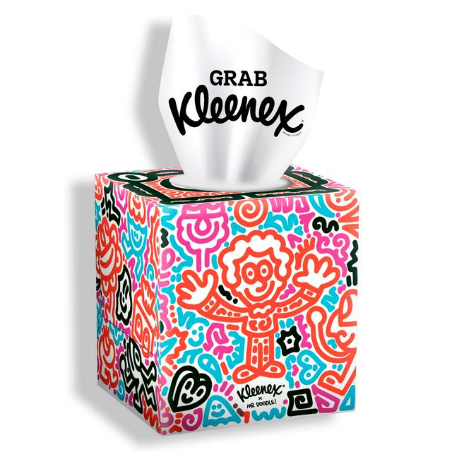 Kleenex Tissues Mr Doodle Cube Tissues Box, Limited Edition x48 - gallery image 1