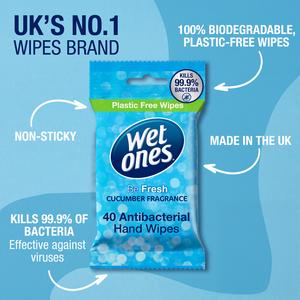 Wet Ones Be Fresh 40 x Anti-Bacterial Hand Wipes - gallery image 3