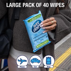 Wet Ones Be Fresh 40 x Anti-Bacterial Hand Wipes - gallery image 4