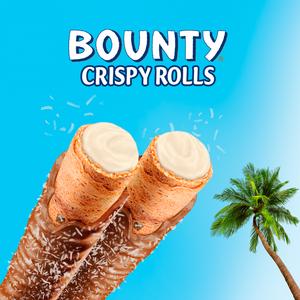 Bounty Milk Chocolate & Coconut Crispy Rolls Snack Bars Multipack 5 x 23.4g - gallery image 2