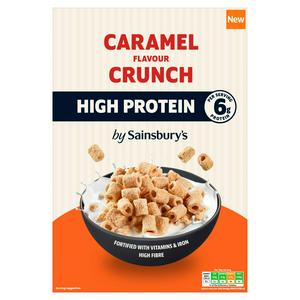 Sainsbury's 375g High Protein Caramel Flavour Crunch Breakfast Cereal