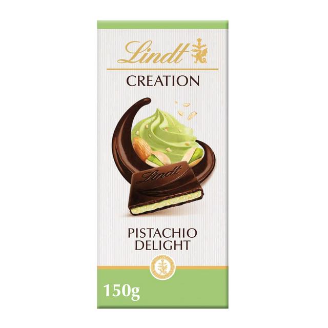 Lindt Creation Dark Pistachio Chocolate Bar 150g - gallery image 1