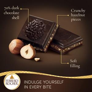 Ferrero Rocher 70% Cocoa Dark Chocolate Bar with Hazelnut & Cocoa Filling 90g - gallery image 2