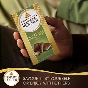 Ferrero Rocher Milk Chocolate Bar with Hazelnut & Macadamia 90g - gallery image 4