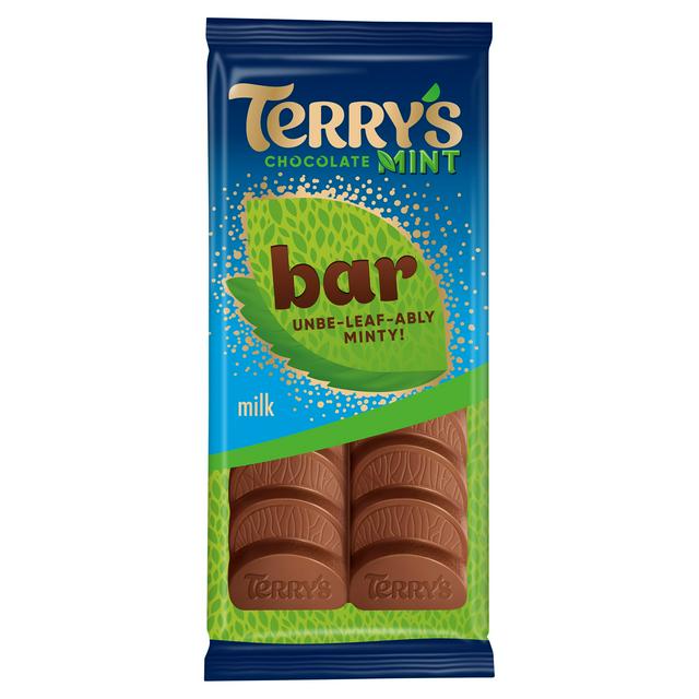 Terry's Milk Chocolate Mint Bar 90g - gallery image 1