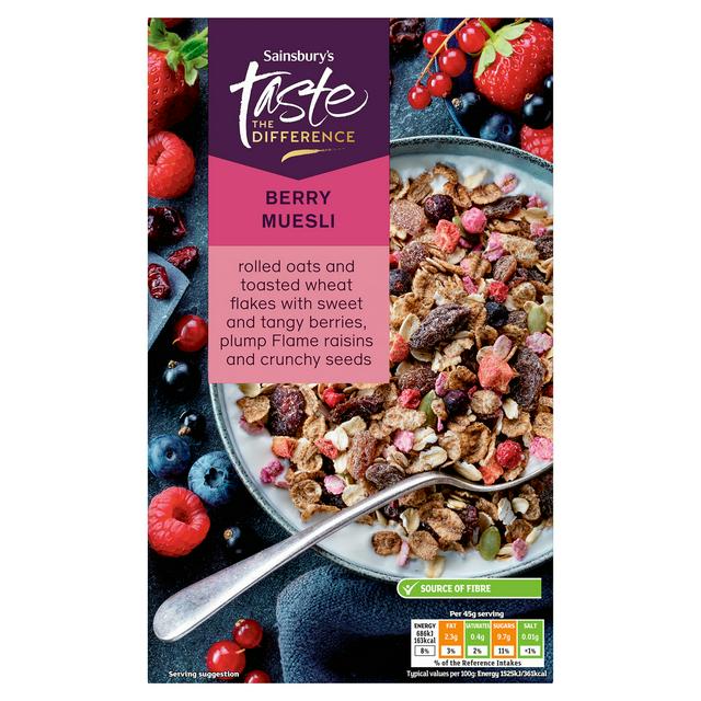 Taste the Difference Sainsbury's Berry Muesli, Taste the Difference 500g