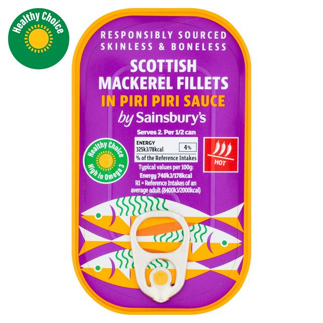 Sainsbury's Mackerel in Piri Piri 125g - gallery image 1