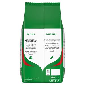 PG Tips Original Tea Bags x400 1.16kg - gallery image 2