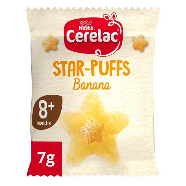 Cerelac Banana Star-Puffs Baby Food Snack 8+ Months 7g
