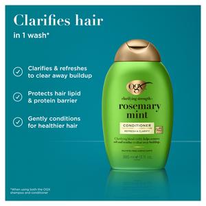Ogx Clarifying Strength + Rosemary Mint Hair Conditioner 385ml - gallery image 3
