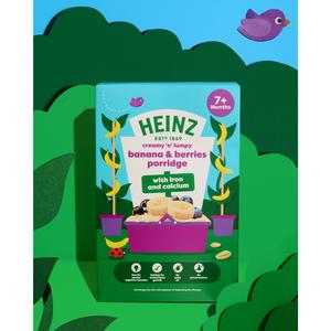 Heinz Baby Food Banana & Berries Porridge 7+ Months 200g - gallery image 2