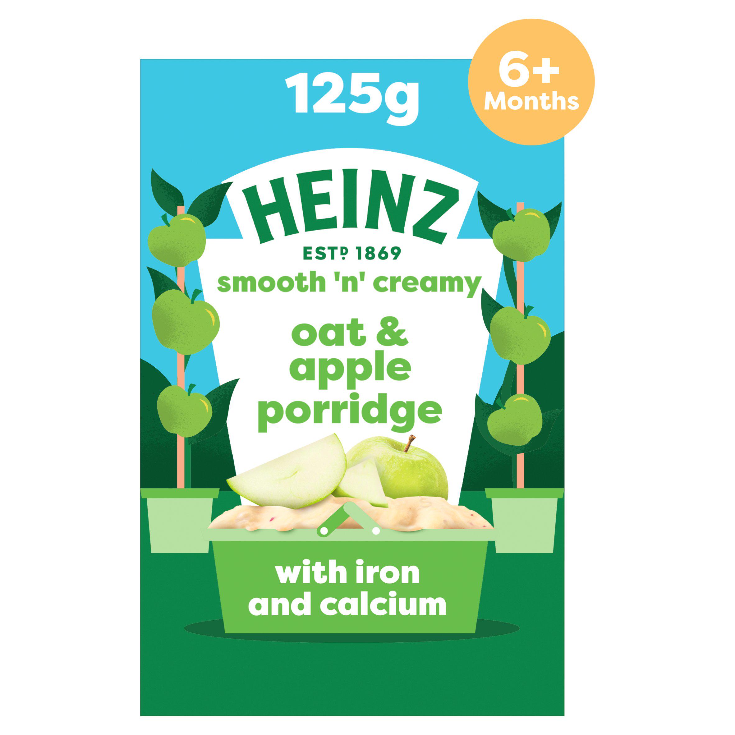 Heinz Oat & Apple Porridge Baby Food 6+ Months 125g