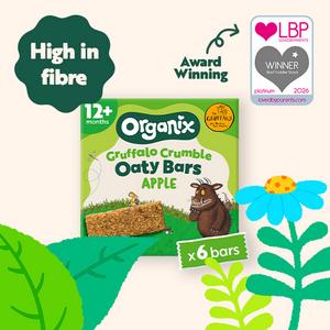Organix 6 x 23g Gruffalo Crumble Apple Oaty Bars Toddler Multipack Snacks - gallery image 3