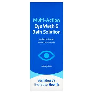 Sainsbury's Everyday Health Multi-Action Eye Wash & Bath Solution 300ml