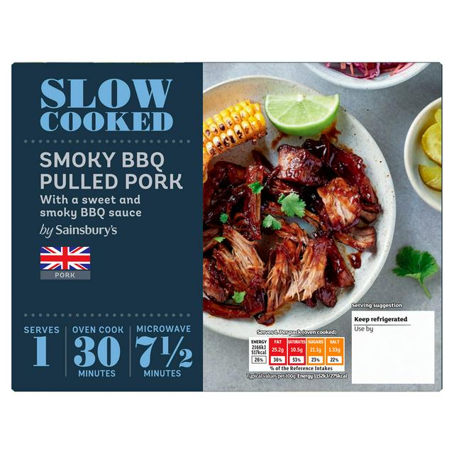 Sainsburys Sainsbury's Slow Cooked Smoky BBQ Pulled Pork 280g