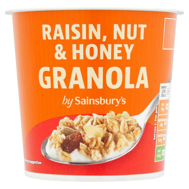Sainsburys Raisin, Nut & Honey Granola 70g