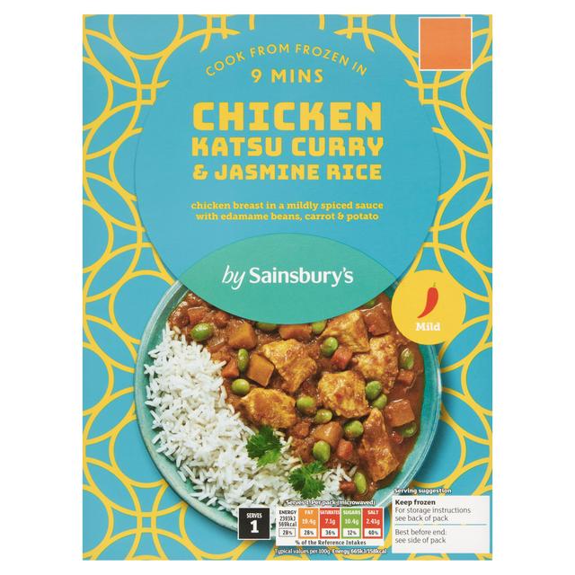 Sainsburys Sainsbury's Chicken Katsu Curry & Jasmine Rice 400g