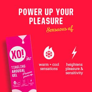 XO! by Flo Arousal Gel Stimulating Warming + Cooling Sensation 30ml - gallery image 4