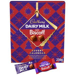 Dairy Milk Biscoff Chocolate Christmas Advent Calendar 236 g