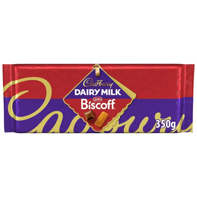 Cadbury Dairy Milk 350g Biscoff Chocolate Bar - gallery image 1