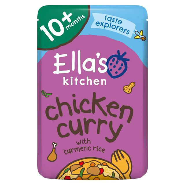 Ella's Kitchen Organic Chicken Curry with Veggie Rice Baby Food Pouch 10+ Months 190g - gallery image 1