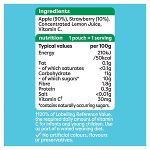 Heinz Apple & Strawberry Baby Food Fruit Puree Pouch 6+ Months 100g - gallery image 5