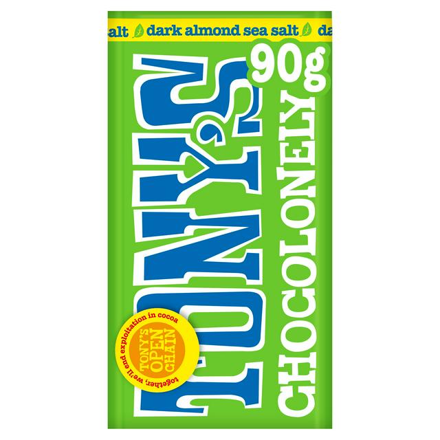 Tony's Chocolonely Dark Almond Sea Salt 90g - gallery image 1