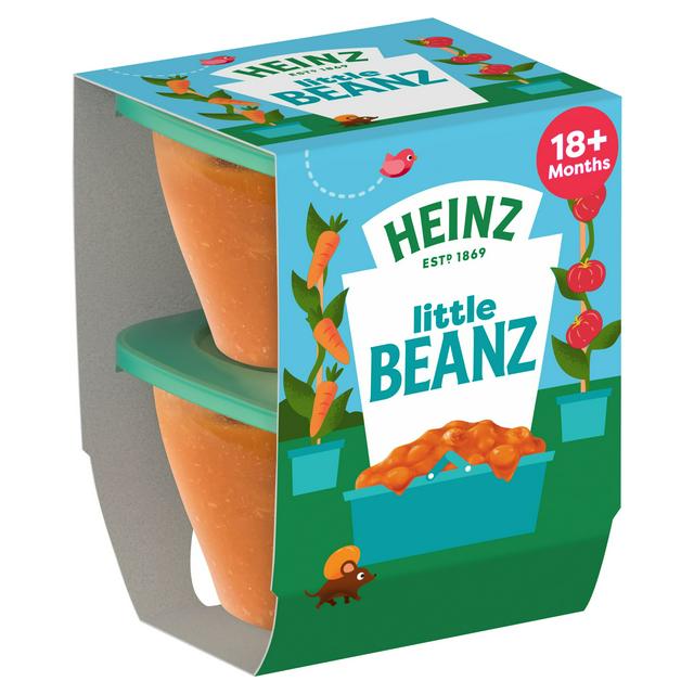 Heinz Little Beans with Hidden Veggies Baby Food 2 x 100g - gallery image 1